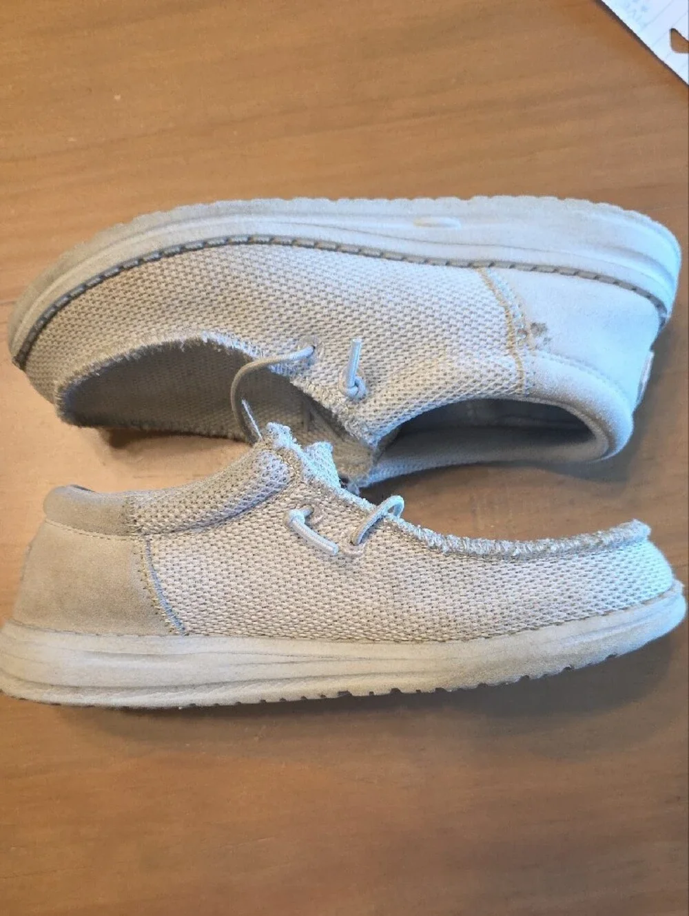 Hey Dude Kids Slip-On Shoes in Light Gray